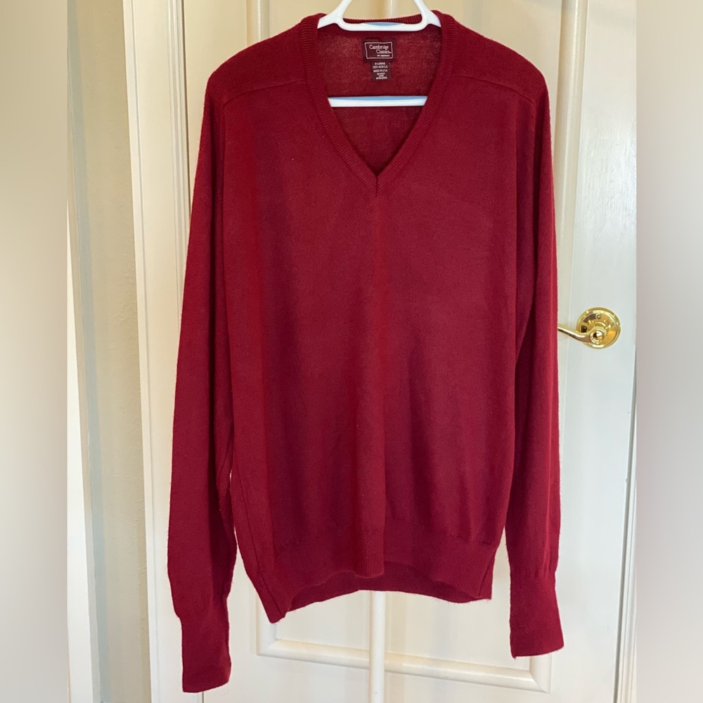 Men’s V-Neck Sweater by Cambridge Classics.